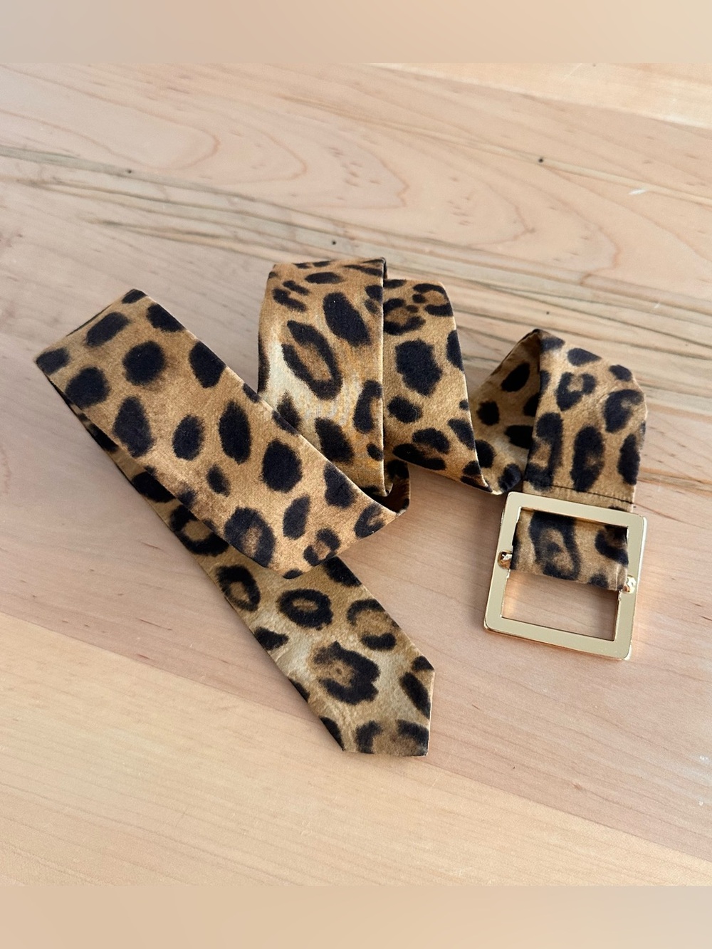 Animal print belt
